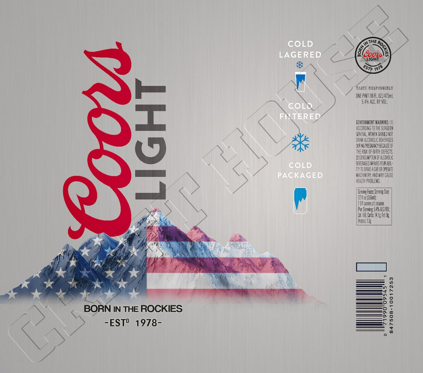 Light Beer Can - 'Merica Series - Sublimation Design Bundle – 20oz & 30oz Skinny Straight Wraps – PNG – Digital Download-The Craft House