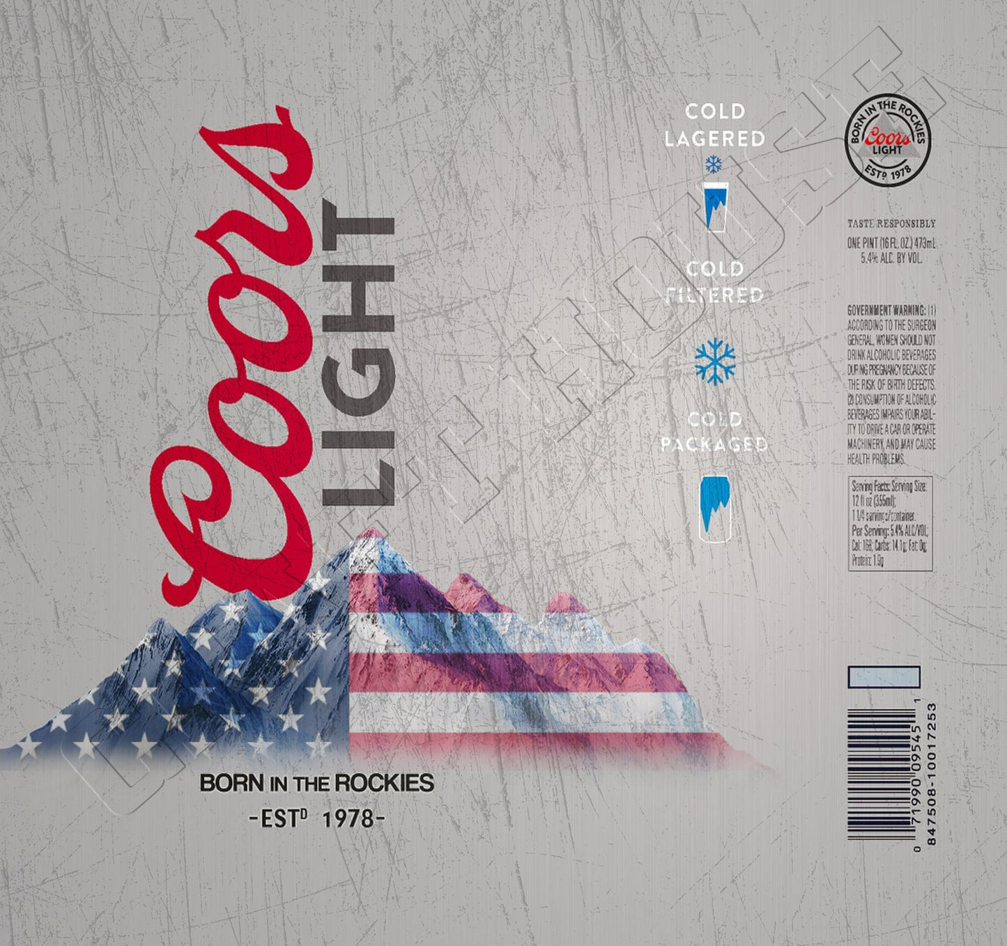 Light Beer Can - 'Merica Series - Sublimation Design Bundle – 20oz & 30oz Skinny Straight Wraps – PNG – Digital Download-The Craft House