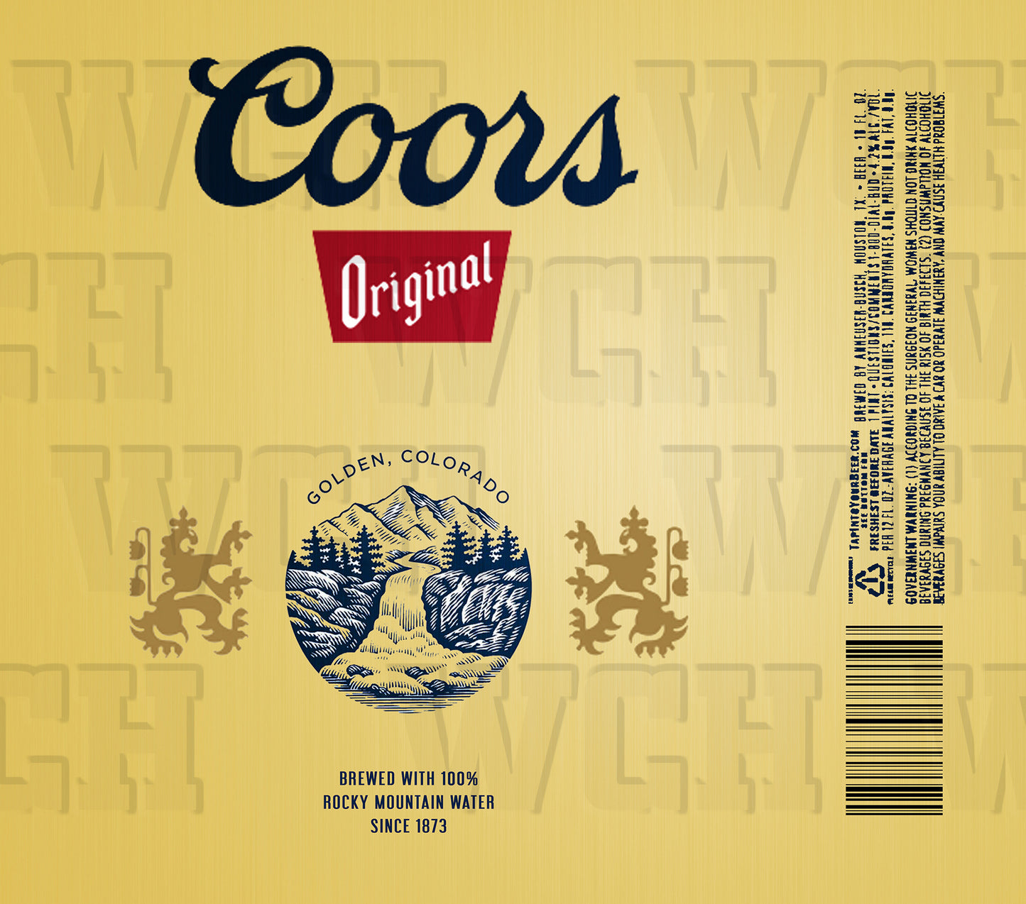 Gold Original - Beer Can Design Bundle - 20oz 30oz Skinny Straight Sublimation Template - Digital Download-The Craft House