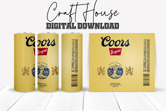 Gold Original - Beer Can Design Bundle - 20oz 30oz Skinny Straight Sublimation Template - Digital Download-The Craft House