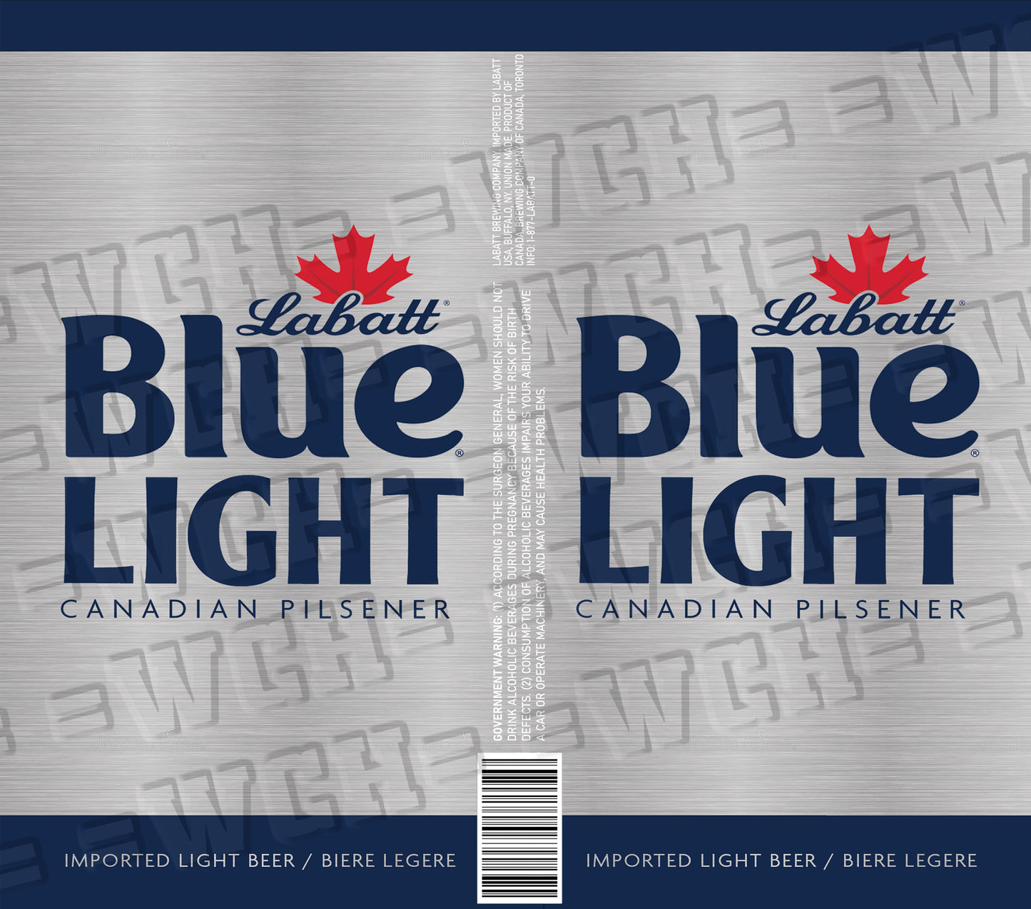 Labatt's Blue Light Can Design Bundle, 20oz / 30oz Skinny Straight, Sublimation, Full Tumbler Wrap, JPG, PNG,  Digital Download