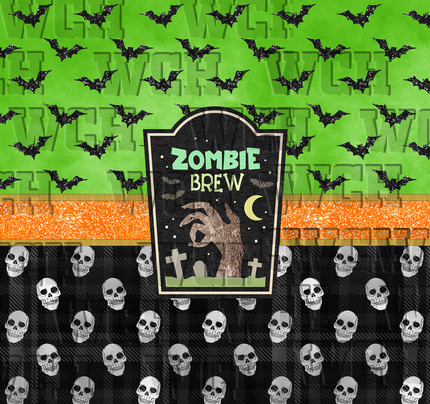 Zombie Brew Tumbler Bundle - 20oz-30oz Skinny Straight / Tapered, Sublimation Template, Full Wrap, Digital Download, Halloween, PNG, JPG